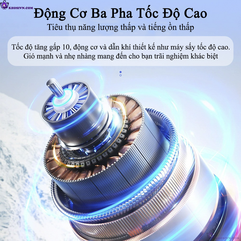Quạt Turbo Cầm Tay Quạt Tích Điện Mini 100 Cấp Độ Gió, Pin 5000mAh - N68