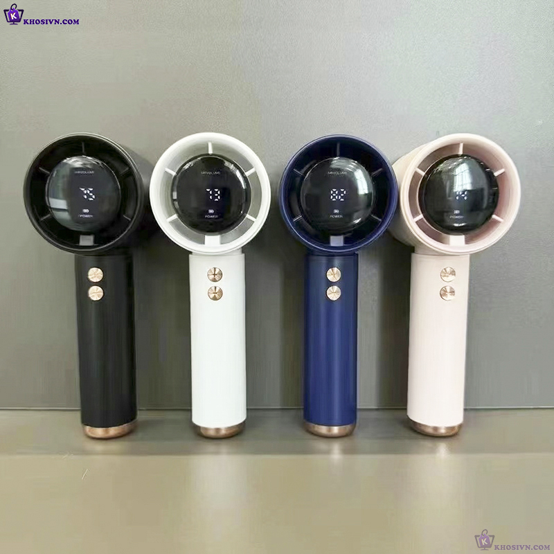 Quạt Turbo Cầm Tay Quạt Tích Điện Mini 100 Cấp Độ Gió, Pin 5000mAh - N68