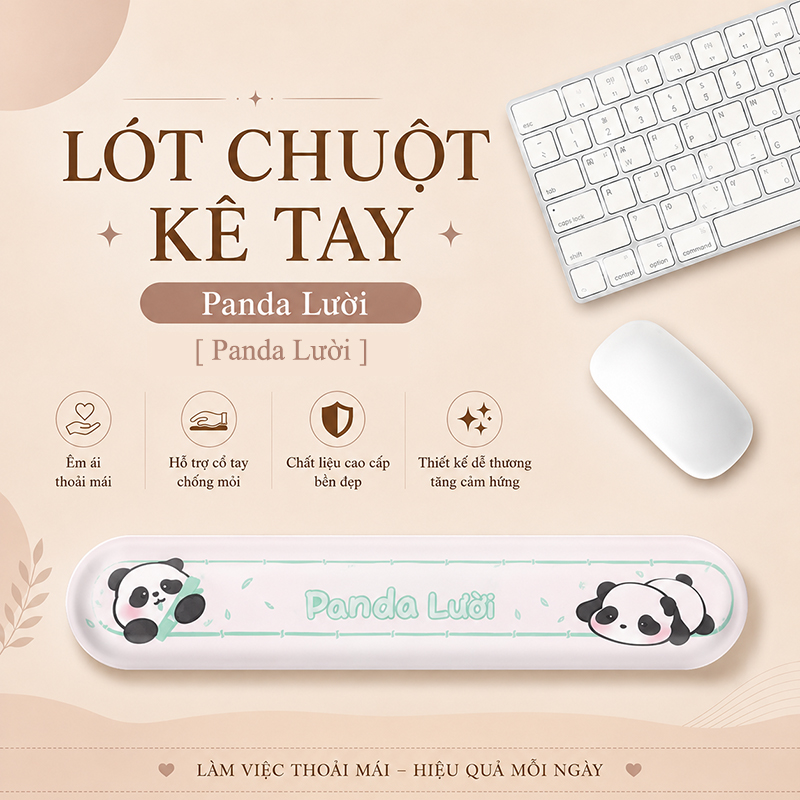 Lót Chuột Có Đệm Kê Cổ Tay Chống Mỏi, KÊ BÀN PHÍM Dùng Để Kê Tay Khi Sử Dụng Bàn Phím