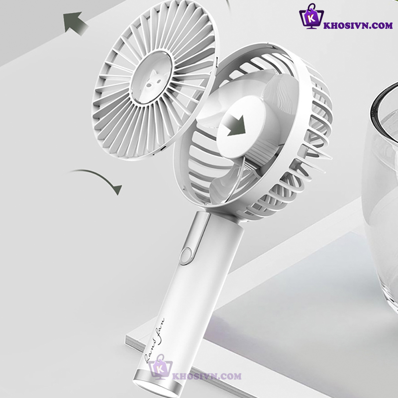 Quạt Cầm Tay Tích Điện Mini Sạc Điện Cute Gió Mạnh Handheld Fan - M102