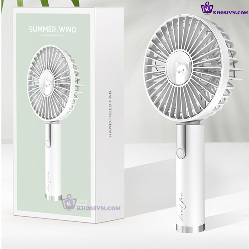 Quạt Cầm Tay Tích Điện Mini Sạc Điện Cute Gió Mạnh Handheld Fan - M102