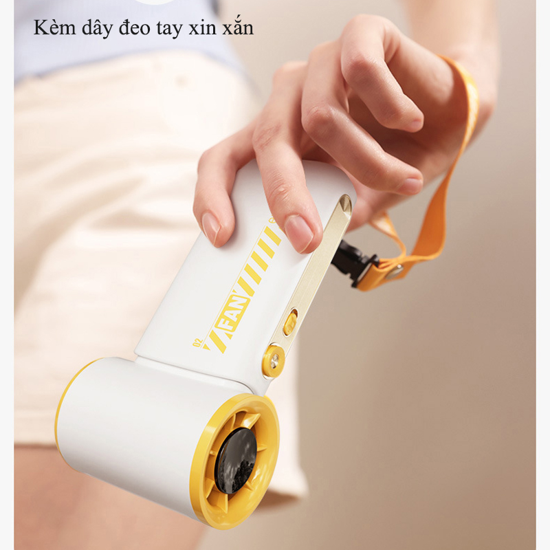 Quạt Turbo Cầm Tay Mini Gió Mạnh 10m/s Quay 19000 vòng/phút 100 Cấp Độ Gió - N108