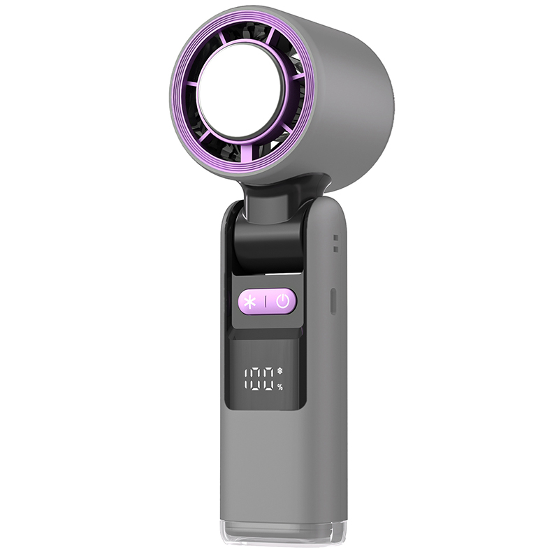 Quạt Turbo Cầm Tay 100 Cấp Độ Gió Có Sò Lạnh Và Đèn LED Pin Trâu 4000mAh K801