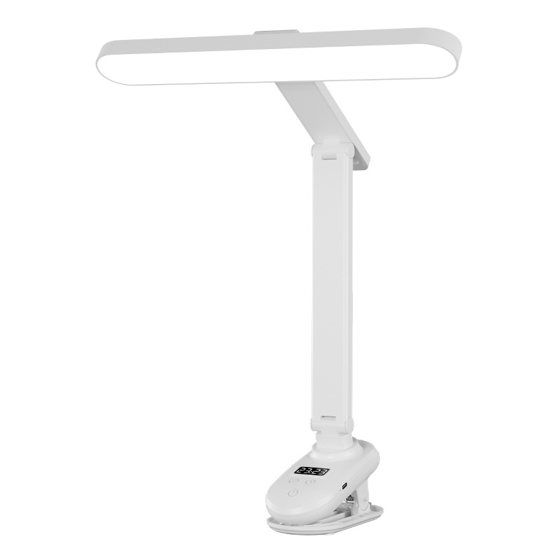 Đèn Tích Điện Kẹp Bàn, Để Bàn Sạc 3 Màu Ánh Sáng, Tăng Giảm Được Độ Sáng SL-958