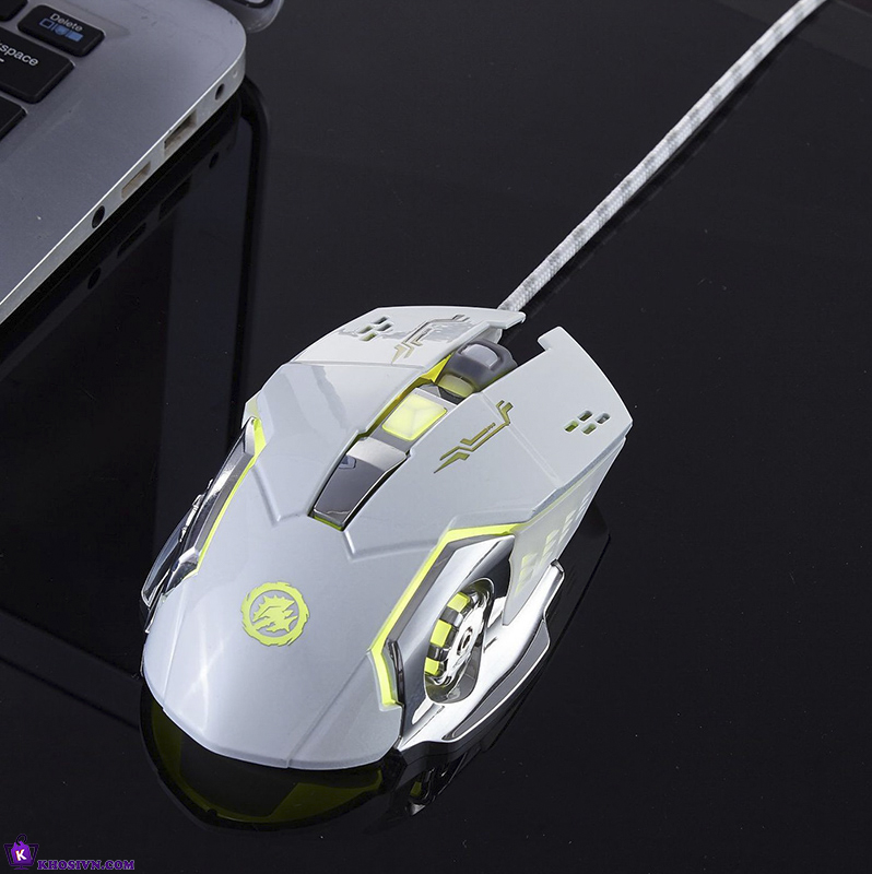 Chuột Gaming Có Dây LED RGB Chuyên Game Văn Phòng Click Im Lặng 3600dpi - Chuột T2