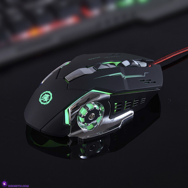 Chuột Gaming Có Dây LED RGB Chuyên Game Văn Phòng Click Im Lặng 3600dpi - Chuột T2