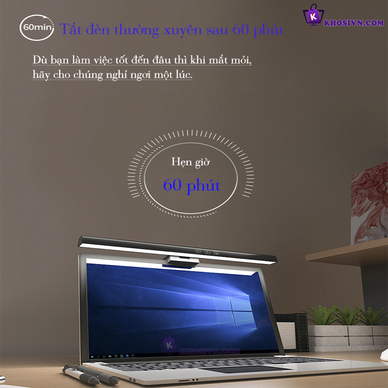 Đèn Treo Màn Hình Máy Tính PC Laptop Gắn Màn Hình Chống Mỏi Mắt 3 Màu Ánh Sáng - TB-30SA