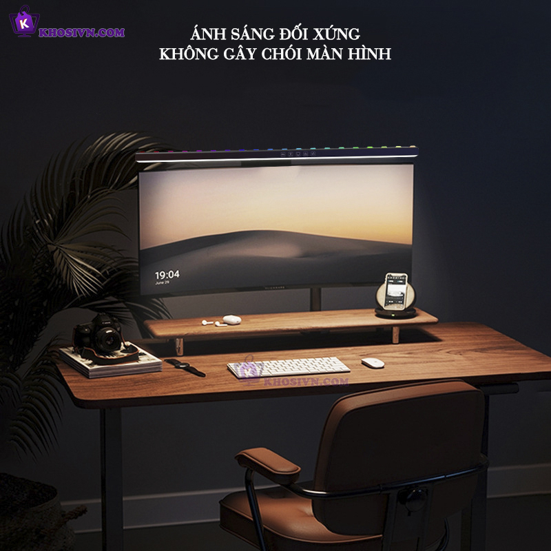 Đèn Treo Màn Hình Máy Vi Tính Chống Mỏi Mắt Size 60cm Có Đèn Nền RGB Điều Chỉnh Độ Sáng - TB-301SGS6