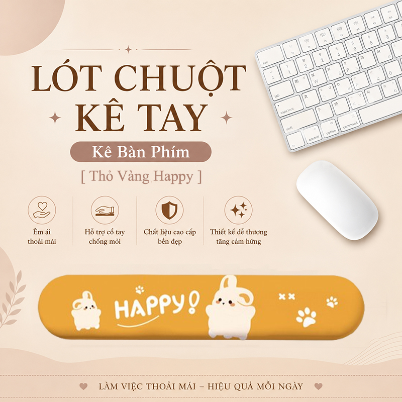 Lót Chuột Có Đệm Kê Cổ Tay Chống Mỏi, KÊ BÀN PHÍM Dùng Để Kê Tay Khi Sử Dụng Bàn Phím