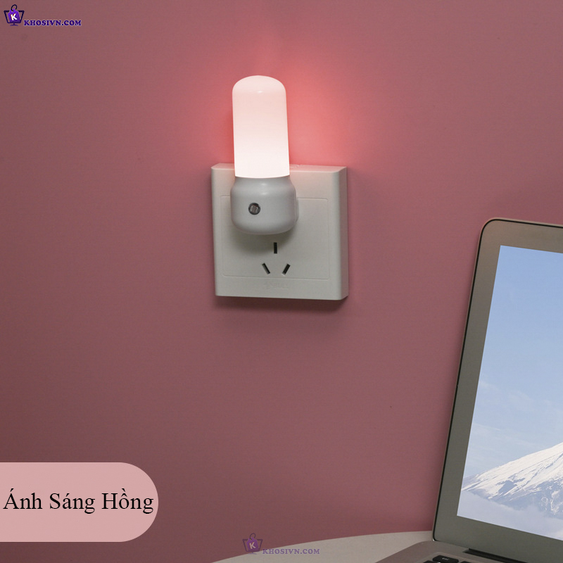 Đèn Ngủ LED Mini Bảo Vệ Mặt Gắn Tường Hình Trụ Tiết Kiệm Điện