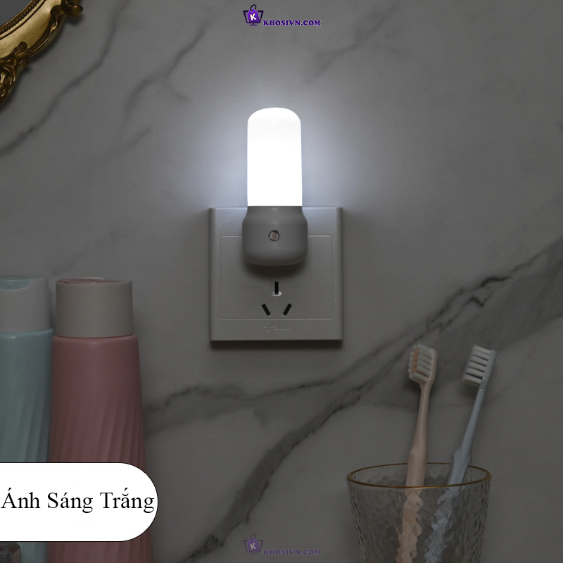 Đèn Ngủ LED Mini Bảo Vệ Mặt Gắn Tường Hình Trụ Tiết Kiệm Điện
