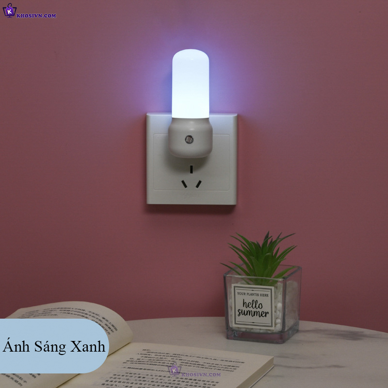 Đèn Ngủ LED Mini Bảo Vệ Mặt Gắn Tường Hình Trụ Tiết Kiệm Điện