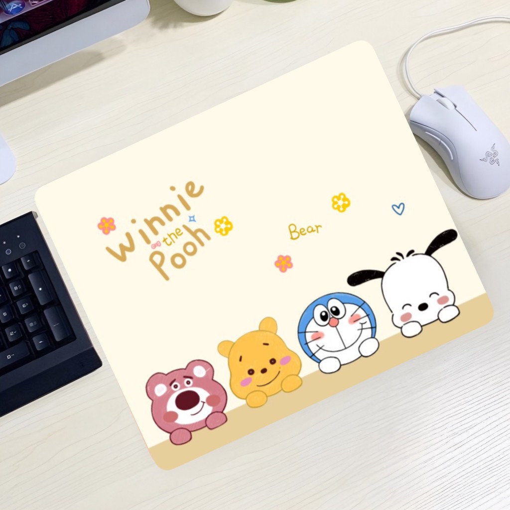 Lót Chuột, Bàn Di Chuột Nhỏ 21 x 26cm Dễ Thương Có Bo Viền - Mã 04