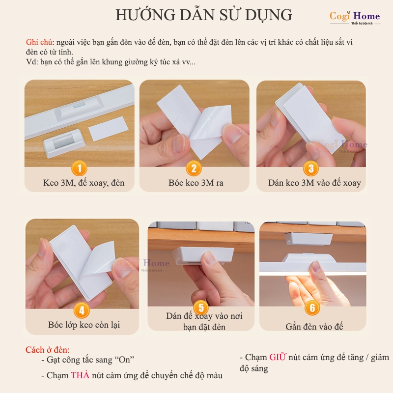 Đèn Học Tích Điện Dán Tường SL-963