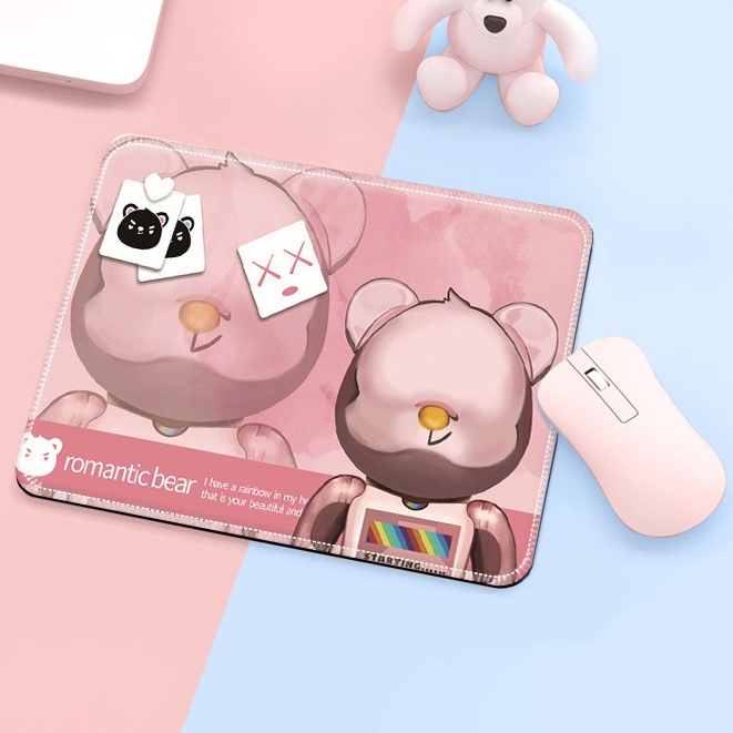Lót Chuột, Bàn Di Chuột Nhỏ 21 x 26cm Dễ Thương Có Bo Viền - Mã 01