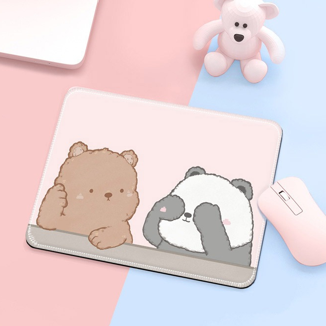 Lót Chuột, Bàn Di Chuột Nhỏ 21 x 26cm Dễ Thương Có Bo Viền - Mã 04