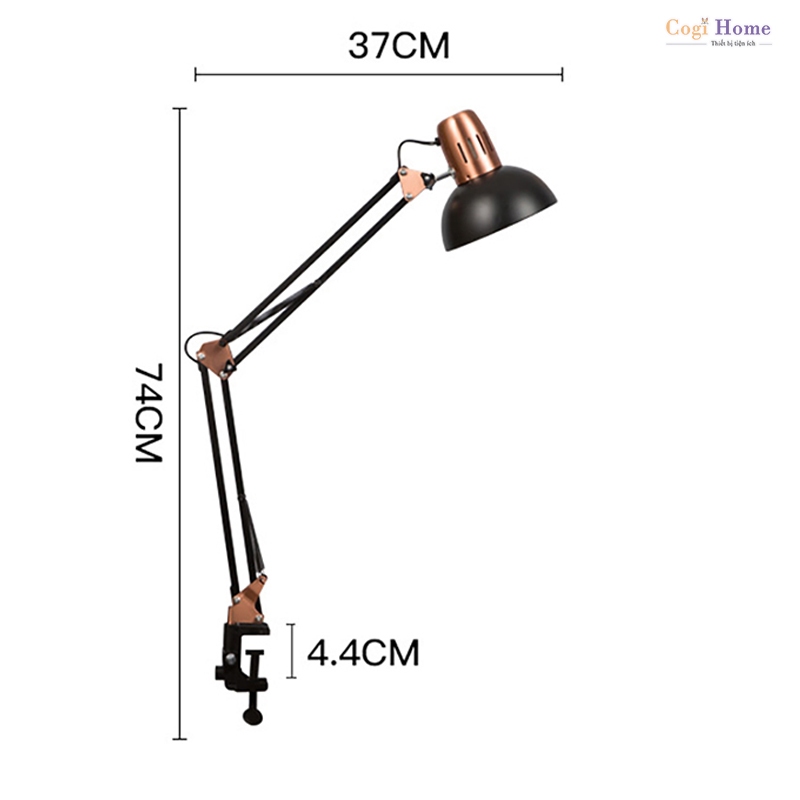 Đèn Kẹp Bàn Học Chống Cận Thị Pixar PX-800B