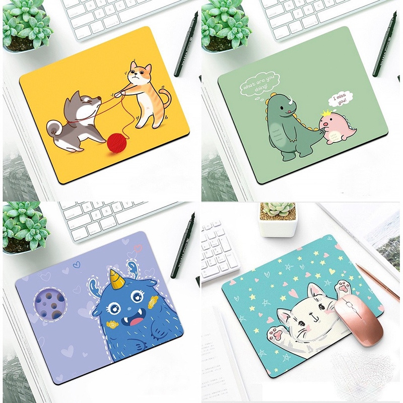 Lót Chuột, Bàn Di Chuột Nhỏ 21 x 26cm Dễ Thương Có Bo Viền - Mã 01