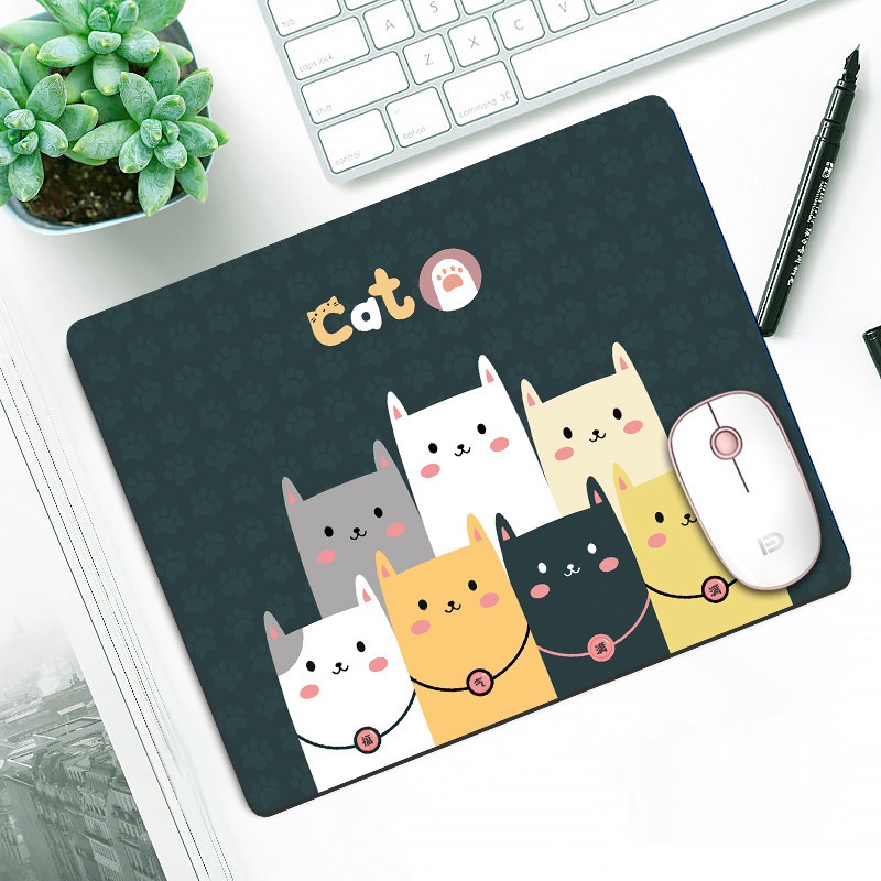 Lót Chuột, Bàn Di Chuột Nhỏ 21 x 26cm Dễ Thương Có Bo Viền - Mã 01