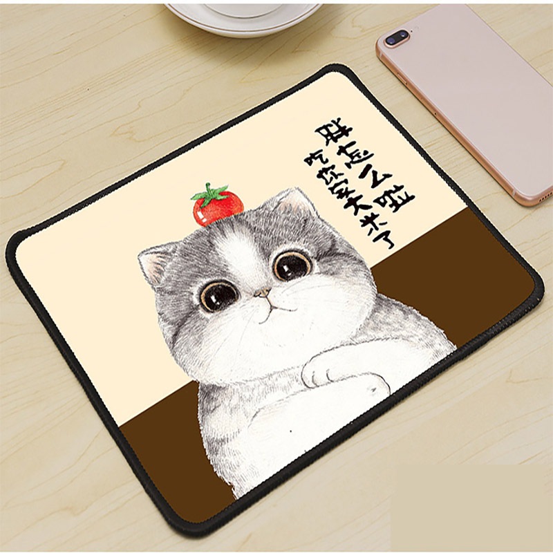 Lót Chuột, Bàn Di Chuột Nhỏ 21 x 26cm Dễ Thương Có Bo Viền - Mã 01