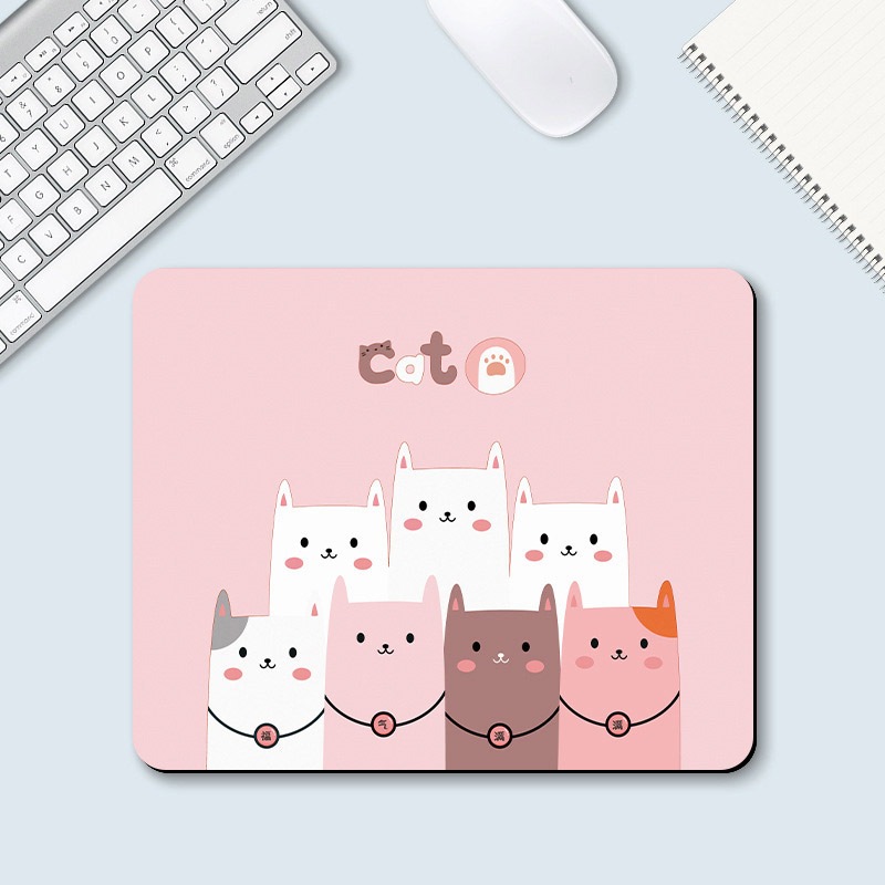 Lót Chuột, Bàn Di Chuột Nhỏ 21 x 26cm Dễ Thương Có Bo Viền - Mã 01
