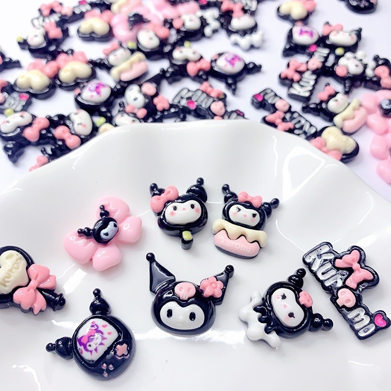 Phụ Kiện Set Charm 3D Dễ Thương Cute , Sticker 3D Nổi Chọn Màu Kèm Keo Dán Phụ Kiện - Sticker 3D