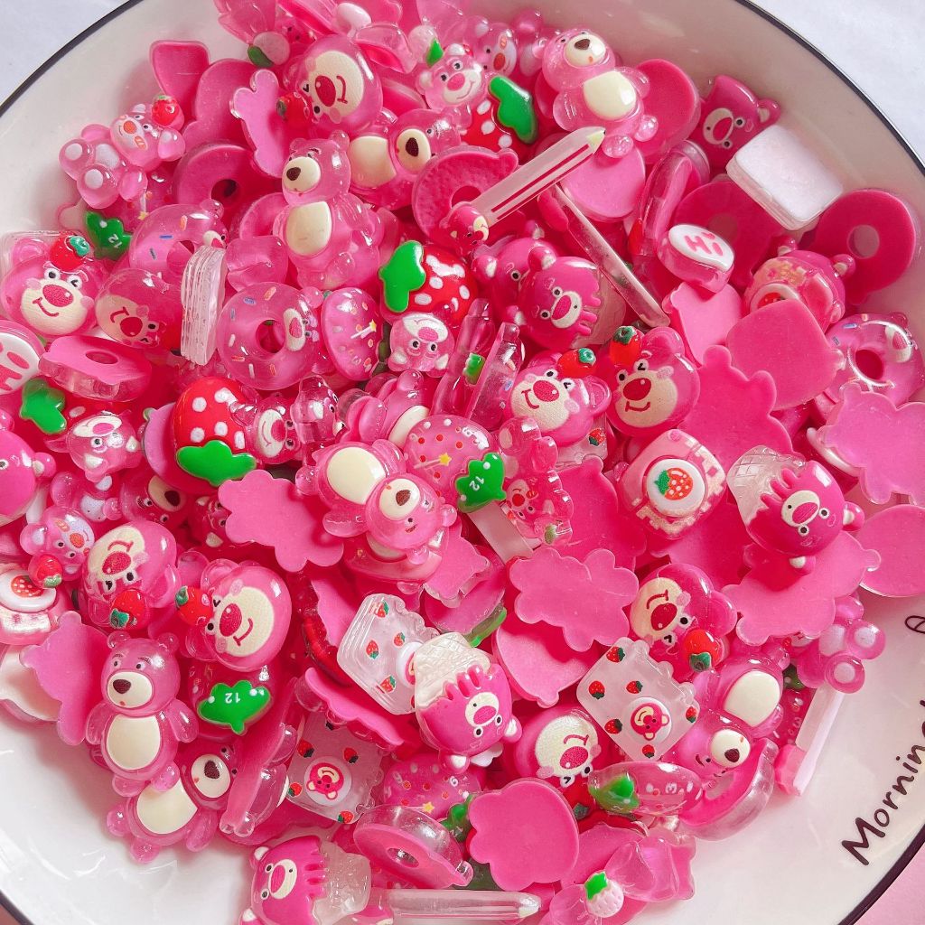 Phụ Kiện Set Charm 3D Dễ Thương Cute , Sticker 3D Nổi Chọn Màu Kèm Keo Dán Phụ Kiện - Sticker 3D