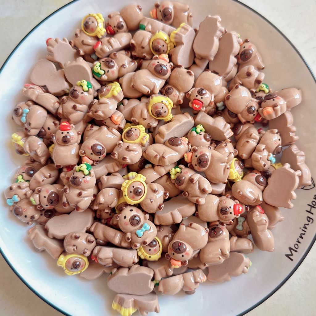 Phụ Kiện Set Charm 3D Dễ Thương Cute , Sticker 3D Nổi Chọn Màu Kèm Keo Dán Phụ Kiện - Sticker 3D