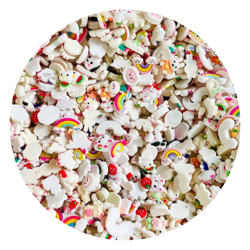 Phụ Kiện Set Charm 3D Dễ Thương Cute , Sticker 3D Nổi Chọn Màu Kèm Keo Dán Phụ Kiện - Sticker 3D