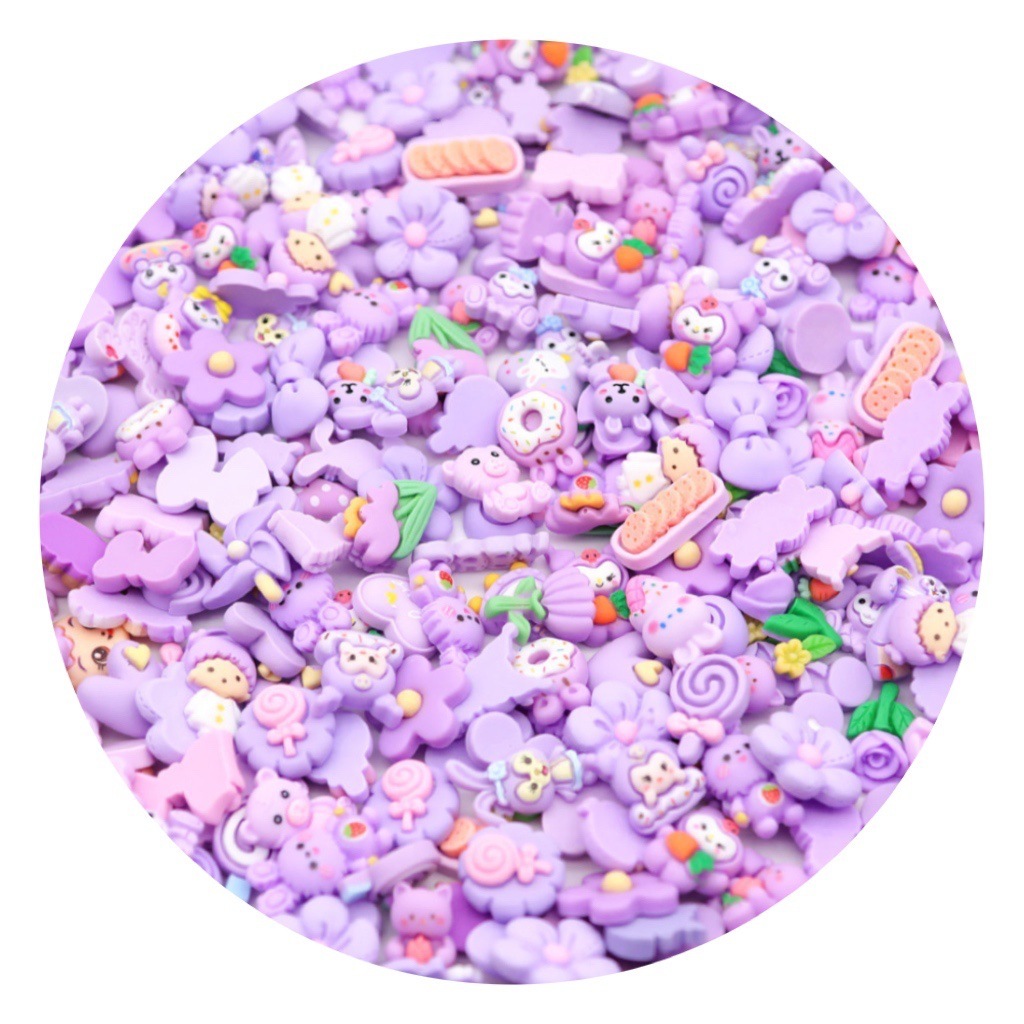 Phụ Kiện Set Charm 3D Dễ Thương Cute , Sticker 3D Nổi Chọn Màu Kèm Keo Dán Phụ Kiện - Sticker 3D