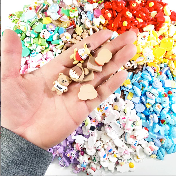 Phụ Kiện Set Charm 3D Dễ Thương Cute , Sticker 3D Nổi Chọn Màu Kèm Keo Dán Phụ Kiện - Sticker 3D