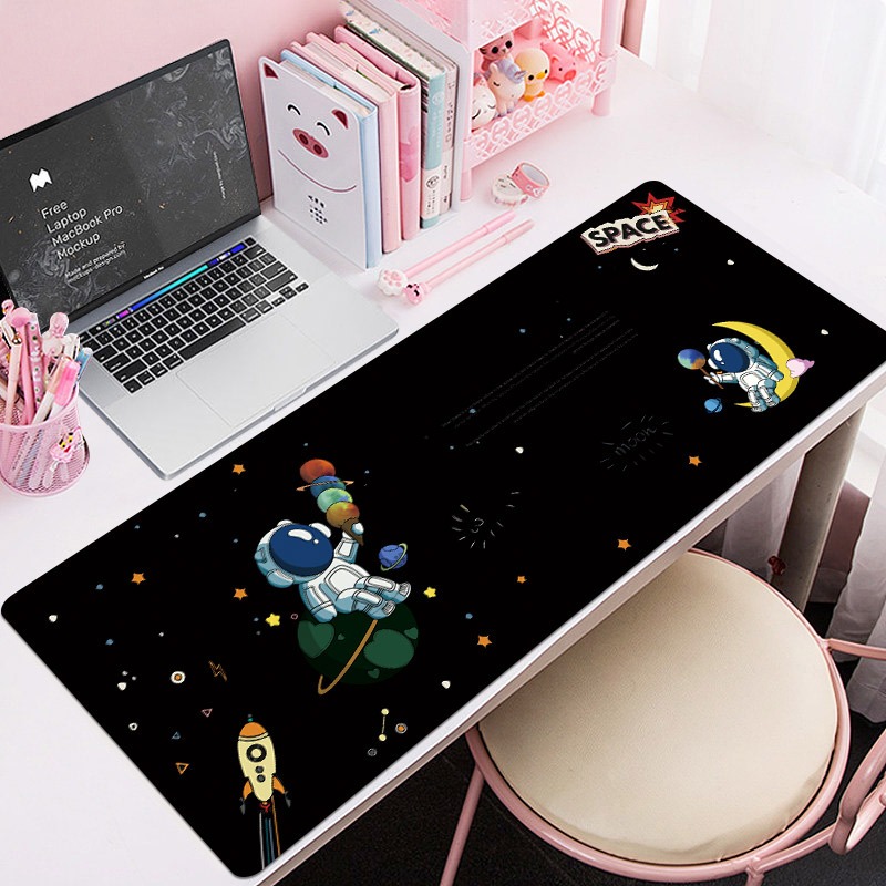 Lót Chuột Cỡ Lớn 80x30cm Miếng Pad Chuột Cao Su Cỡ Lớn Có Bo Viền - Mã 01