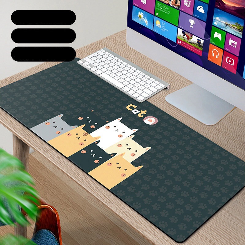 Lót Chuột Cỡ Lớn 80x30cm Miếng Pad Chuột Cao Su Cỡ Lớn Có Bo Viền - Mã 01