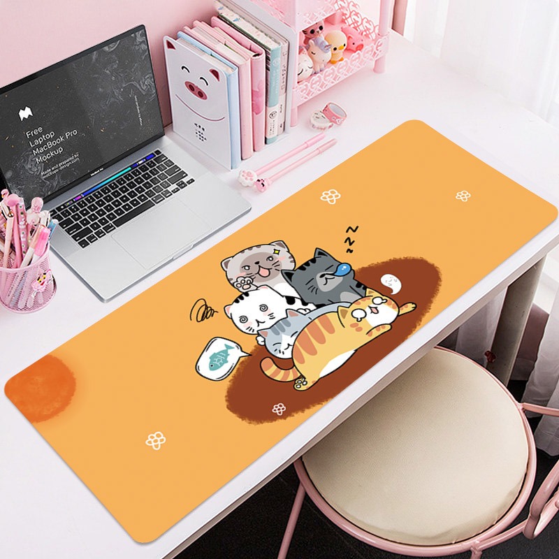 Lót Chuột Cỡ Lớn 80x30cm Miếng Pad Chuột Cao Su Cỡ Lớn Có Bo Viền - Mã 01