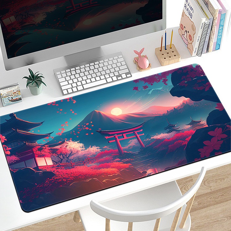 Lót Chuột Cỡ Lớn 80x30cm Miếng Pad Chuột Cao Su Cỡ Lớn Có Bo Viền - Mã 01