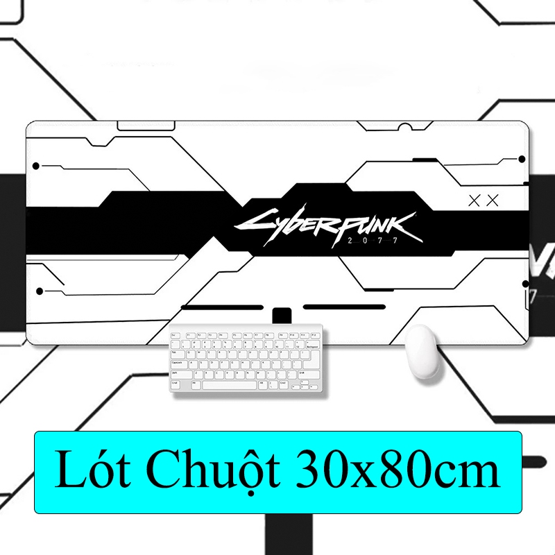 Lót Chuột Cỡ Lớn 80x30cm Miếng Pad Chuột Cao Su Cỡ Lớn Có Bo Viền - Mã 01