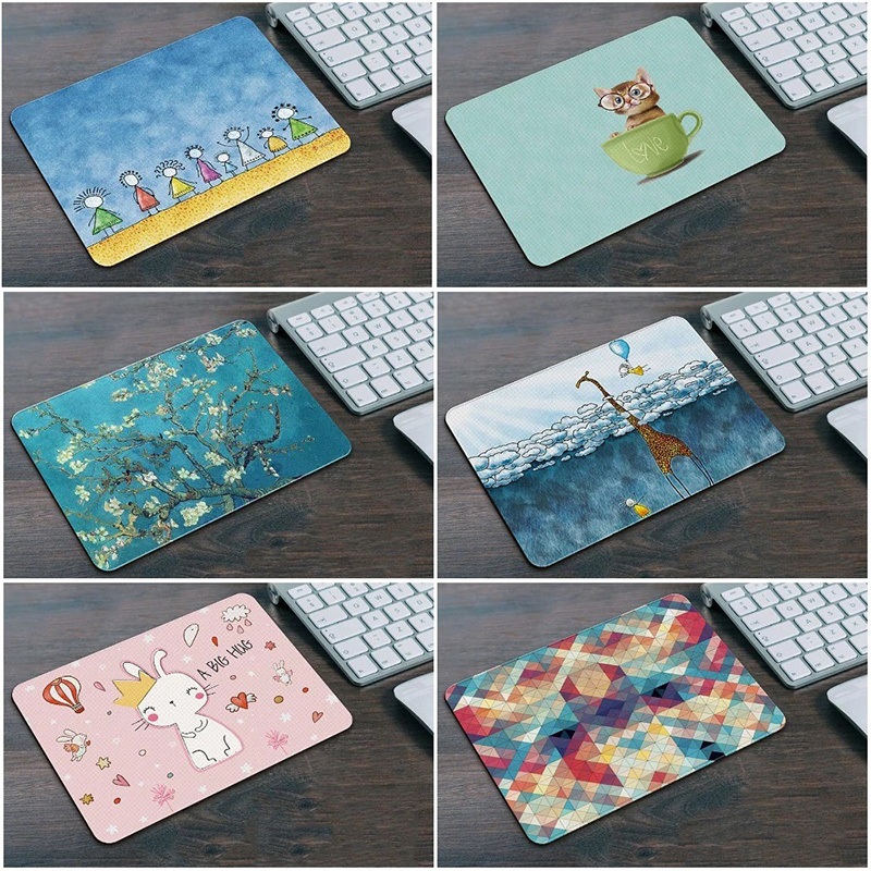 Lót Chuột, Bàn Di Chuột Nhỏ 21 x 26cm Dễ Thương Có Bo Viền - Mã 03