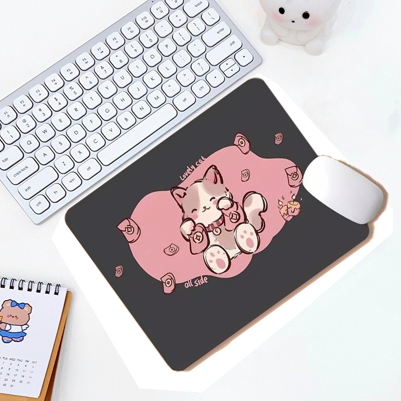 Lót Chuột, Bàn Di Chuột Nhỏ 21 x 26cm Dễ Thương Có Bo Viền - Mã 03
