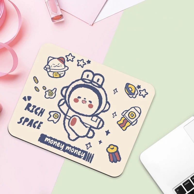 Lót Chuột, Bàn Di Chuột Nhỏ 21 x 26cm Dễ Thương Có Bo Viền - Mã 03