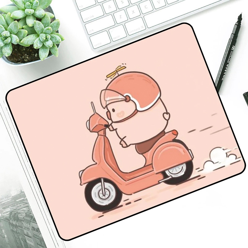 Lót Chuột, Bàn Di Chuột Nhỏ 21 x 26cm Dễ Thương Có Bo Viền - Mã 03