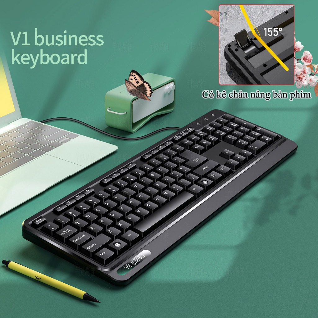 Bộ Bàn Phím Có Dây + Chuột Văn Phòng Máy Tính PC Có Dây Giá Rẻ