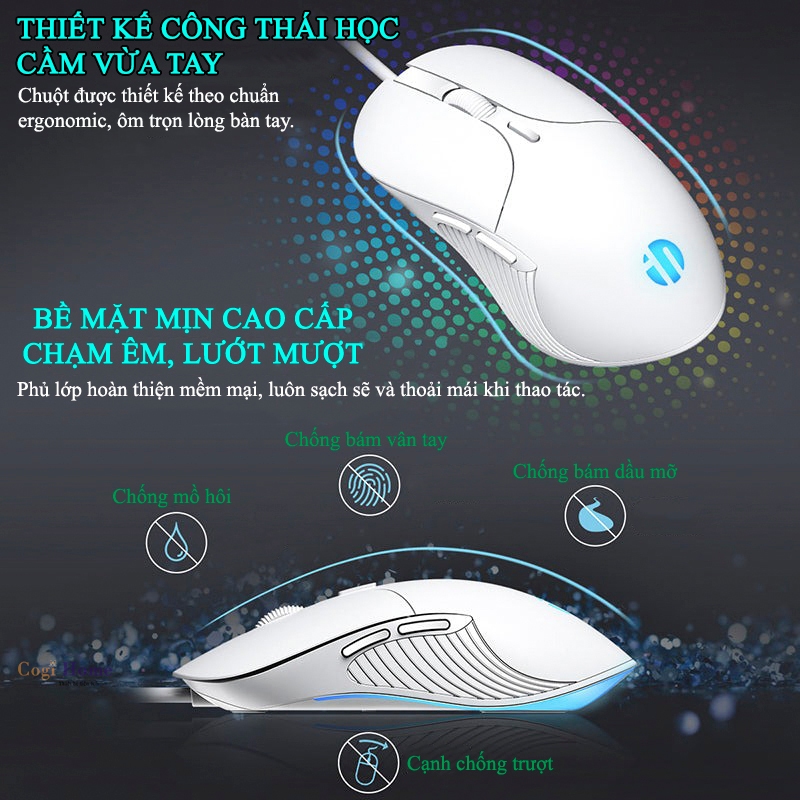 Chuột Gaming Inphic Có Dây LED RGB DPI Up 7200 Siêu Nhạy - Inphic B1