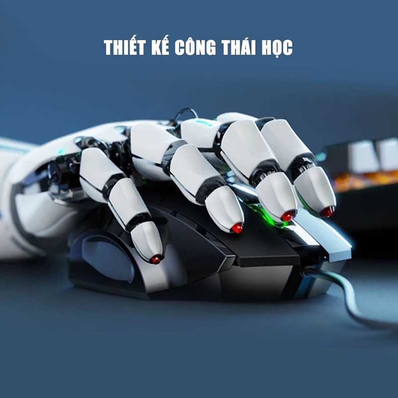 Chuột Gaming Inphic Có Dây Giá Rẻ Cho Dân Văn Phòng Thiết Kế Công Thái Học - Inphic W1S