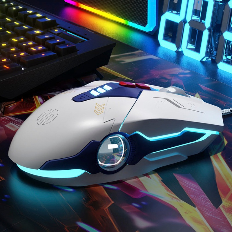 Chuột Gaming Inphic Có Dây Chuyên Game Dpi 7200 Siêu Nhạy Có LED RGB - Inphic W9