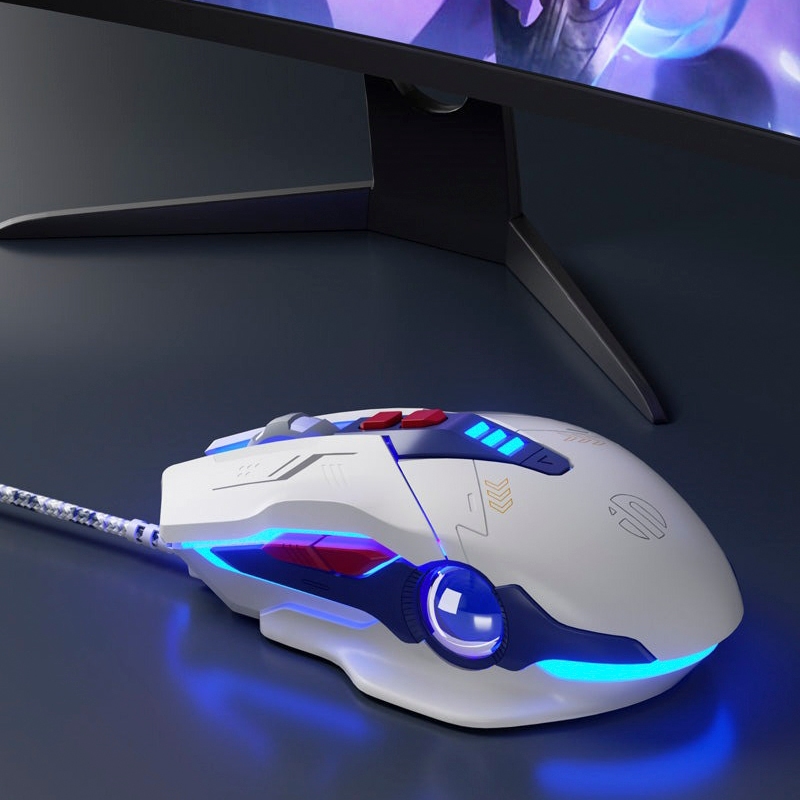 Chuột Gaming Inphic Có Dây Chuyên Game Dpi 7200 Siêu Nhạy Có LED RGB - Inphic W9