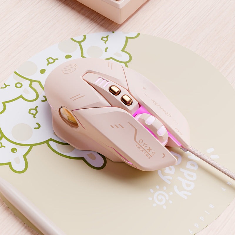 Chuột Gaming Inphic Có Dây Đèn LED RGB Thiết Kế Công Thái Học - Inphic W8