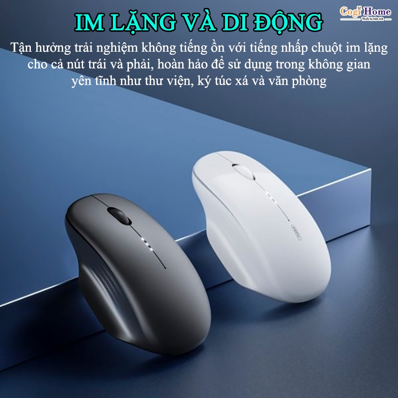 Chuột Văn Phòng Inphic Không Dây Buetooth 2.4G Siêu Mỏng Công Thái Học - Inphic M1