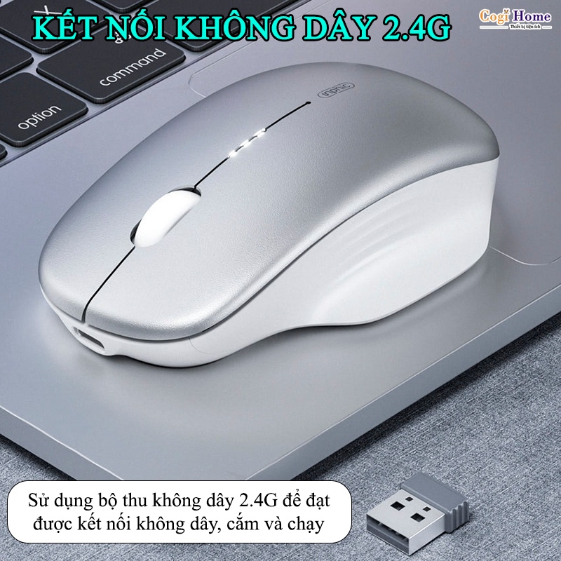 Chuột Văn Phòng Inphic Không Dây Buetooth 2.4G Siêu Mỏng Công Thái Học - Inphic M1