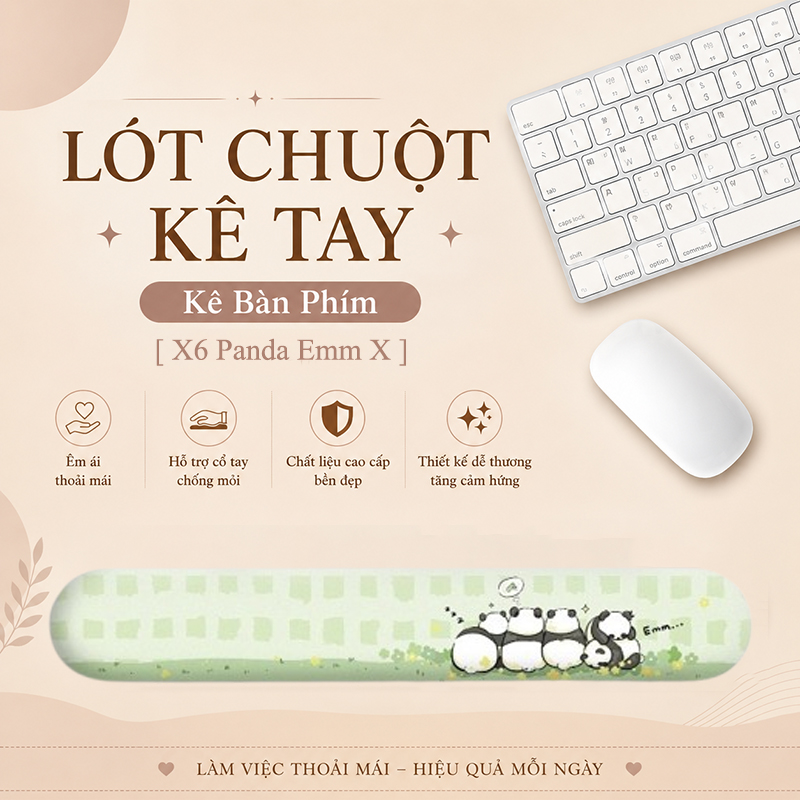 Lót Chuột Có Đệm Kê Cổ Tay Chống Mỏi, KÊ BÀN PHÍM Dùng Để Kê Tay Khi Sử Dụng Bàn Phím
