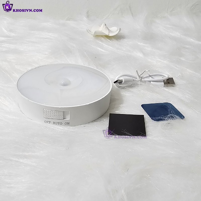 Đèn Cảm Biến Chuyển Động Treo Gắn Tường Cầu Thang Tủ Quần Áo Đèn LED Pin Sạc USB YD-01
